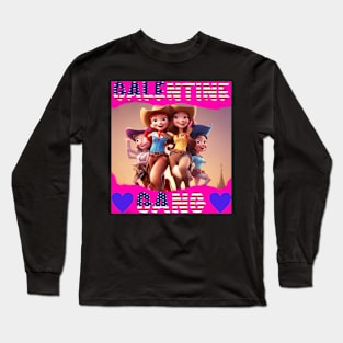 Galantine gang rodeo line dance Long Sleeve T-Shirt